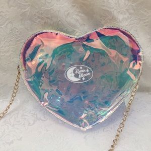 Holographic Heart Bag
